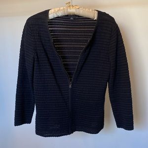 Ann Taylor knit zip cardigan